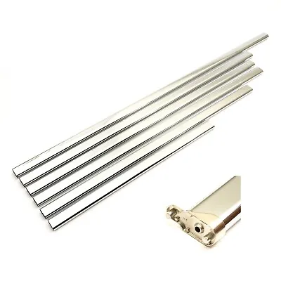 Wardrobe Oval Hanging Rail Chrome Clothes Tube Bar Pole 15x30mm & End Brackets  • £5.49