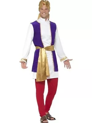 Arabian Prince Mens Fancy Dress Aladdin Sheik Sultan Bollywood Size Large • £26.99