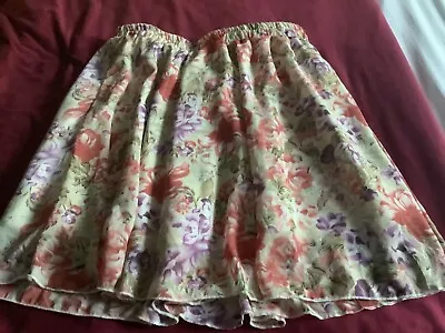 £0.99 • Buy Ladies Floral Short Summer Skirt. Shein. XL. Excellent Condition. 
