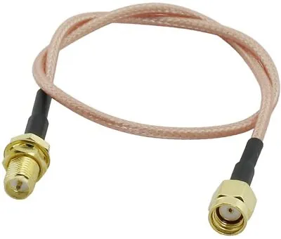 £2.95 • Buy  RP-SMA Female To RP-SMA Male Connector RG316 Coax Coaxial Pigtail Cable 15cm X1