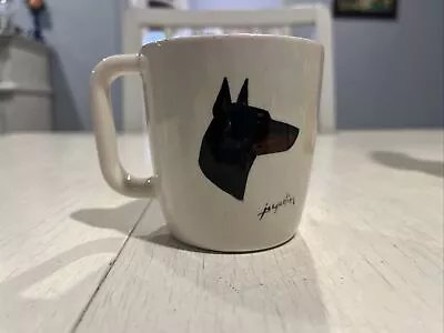 Doberman Dog Coffee Mug Cup Vintage • $8.72