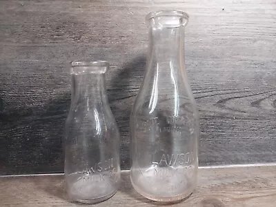 $60 • Buy 2 Rare Akron Ohio Milk Bottles. Lawson Milk. 1Qt Dairy. 1 Pint Dairy. Glass. Exc