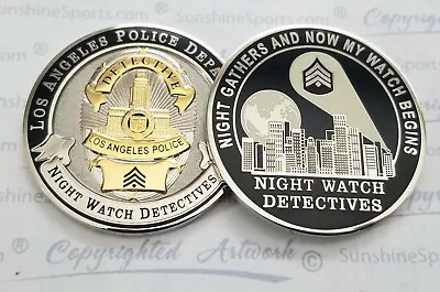 Los Angeles Police Detective Challenge Coin 1.75 New LAPDCHP LASDFBI • $24.25