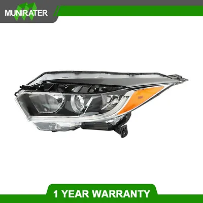 Halogen Headlight Left/Driver Side For Honda Hrv Hr-V 2019-2021 W/ LED DRL Black • $95.99