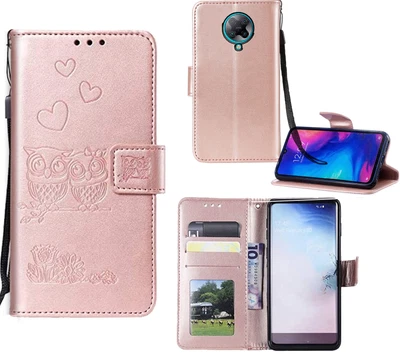 $7.50 • Buy Poco F2 Pro Wallet Case Embossed Twin Owl