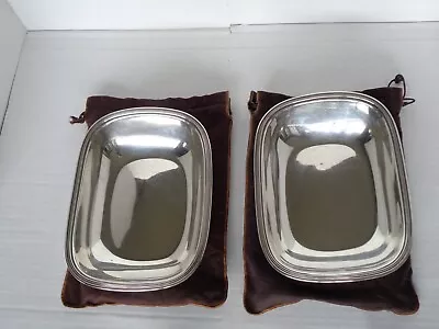 TIFFANY & CO STERLING SILVER OBLONG VEGETABLE BOWL PAIR 925-1000 Beautiful • $1595