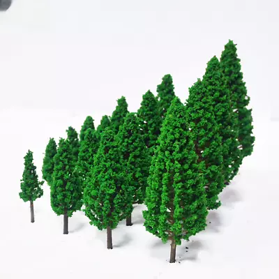 44Pcs Miniatures Green Pine Tree HO/OO Scale Forest Plants Railway Scene Model • $22.99