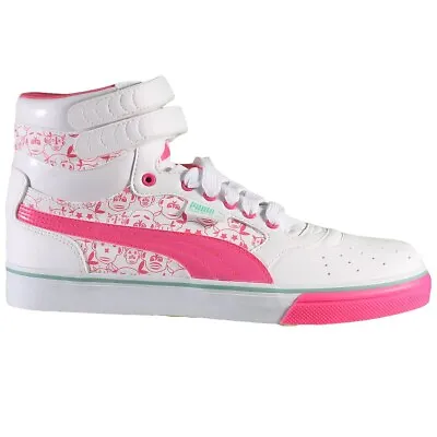 £114 • Buy Shoes Universal Kids Puma Sky II HI Vulc JR 35018601 Pink-White