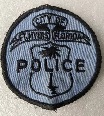 City Of Ft. Myers FLORIDA POLICE DEPT VINTAGE USED Uniform PATCH • $127.50