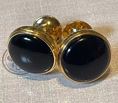 Vintage Mont Blanc Black Gold Effect Cufflinks • $61.88