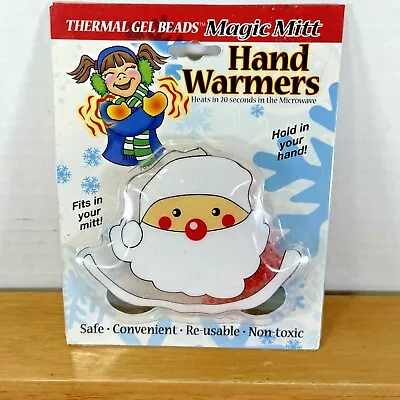  NOS Reusable SANTA Hand Warmer W Thermo Gel Beads MICROWAVABLE  • $12.65