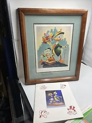 Carl Barks Dude For A Day Limited Edition Lithograph 16/100 Bh Coa Framed 15x18” • $1999.99