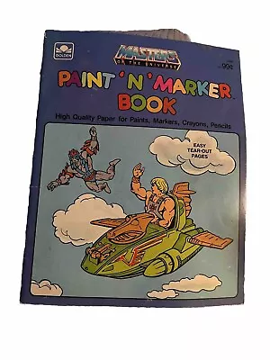 MOTU Masters Of The Universe - Paint N Marker Coloring Book By Golden 1983 • $12