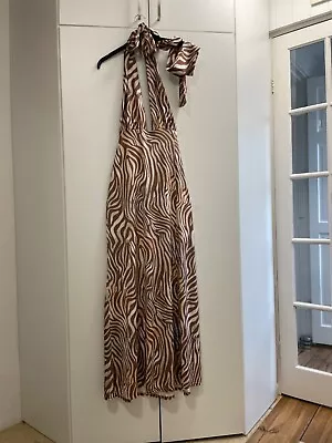 Gorgeous Boohoo Animal Print Multi Way Maxi Dress In Size 10 • $7.40