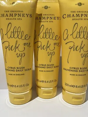 CHAMPNEYS CITRUS BLUSH ENLIVENING DAILY SCRUB 3x250ml • £22.99