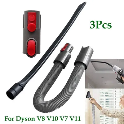 Flexible Crevice Tool+Adapter+Hose Kit For Dyson V8 V10 V7 V11 Vacuum Cleaner • $23.96