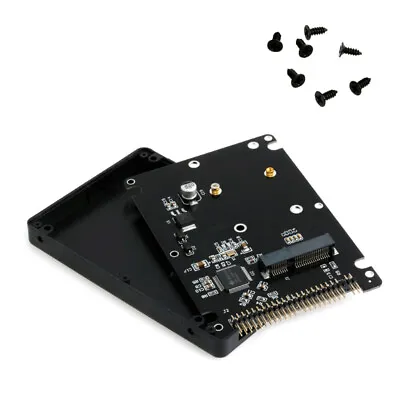 MSATA To 2.5  IDE HDD SSD MSATA To PATA Adapter Converter Card 44PIN With Case • £11.28