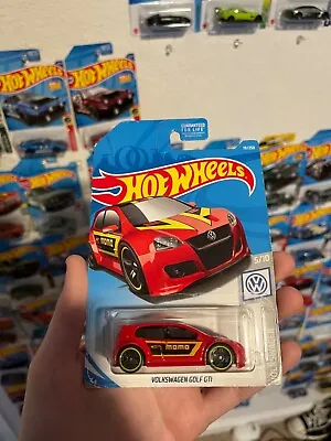 2019 Hot Wheels #19 Volkswagen 5/10 VOLKSWAGEN GOLF GTI Red (Momo Tampo) W/Pr5Sp • $5