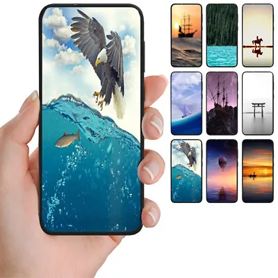 For OPPO Series - Seascape Theme Print Mobile Phone Back Case Cover #1 • $9.98