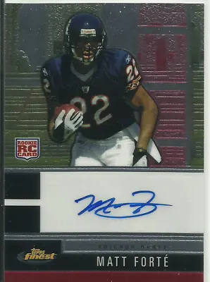 2008 Topps Finest #114 Matt Forte Rookie Autograph Autograph $RARE$ BEARS TULANE • $14.99