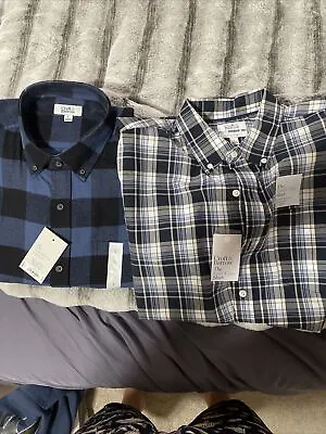 Croft & Barrow MENS FLANNEL Size L Plus Other Button Up Lot Of 2 Shirts • $20