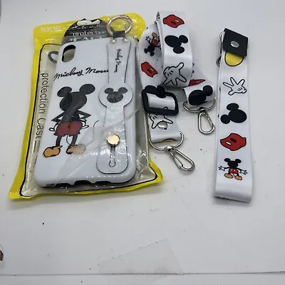 Disney Character Mickey Mouse Lanyard Holder Phone Case For IPhone X/XS • $17