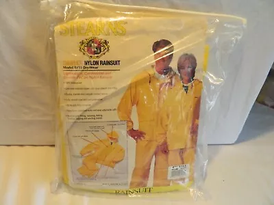 C-22 Stearns Driflex Yellow 2 Piece Nylon Rain Suit X-lg. Never Worn • $17.99