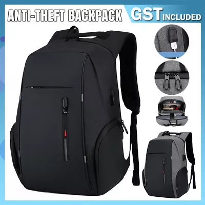 Anti-theft Backpack USB Charging Waterproof Laptop Travel Shoulder Business Bags • $30.70