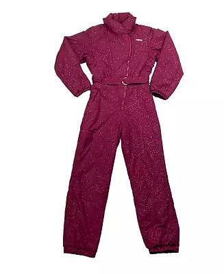 Vintage Head Ski Suit Womens Size S/M Purple Polka Dot One Piece Snow Suit • $130