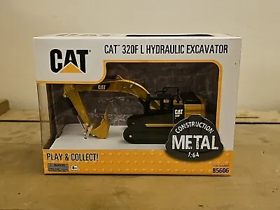 DM 1/64 Scale Caterpillar Cat 320F L Hydraulic Excavator Diecast Model #85606 • $31.58