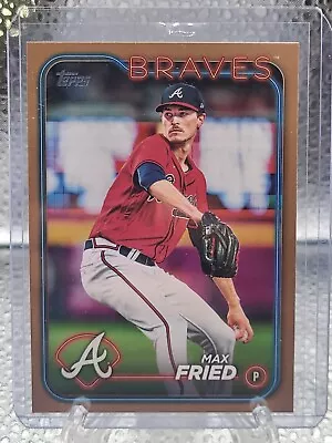 2024 Topps Series 1 Max Fried #301/2024 Gold Parallel Atlanta Braves SP • $0.99