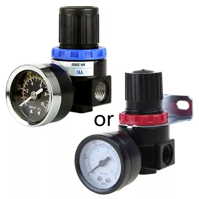 Air Pressure Regulator Adjustable-Pneumatic Reducing With Gauge Compressor • $21.29