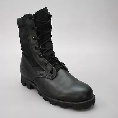 Altama Men's 8.5 W Wide Black Leather Military Tactical Lace-up Combat Boots USA • $75