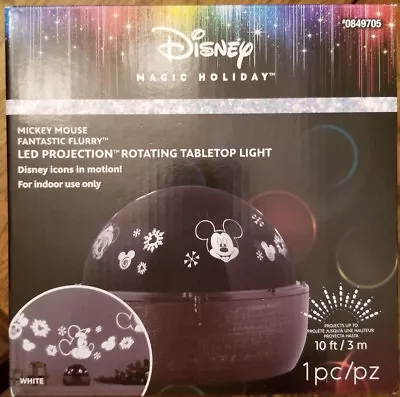 Disney Mickey Mouse Magic Holiday Led Projection Rotating Tabletop Light  • $15.99