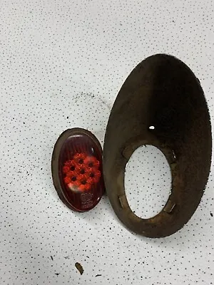 1955-61 Vw Beetle Tail Light Housing With Lens Hella K1564 Rusty See Pics • $50