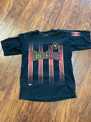 Vtg 1998 Pro Player New York Metro Stars T Shirt Kids 14/16 All Over Print MLS • $23.99