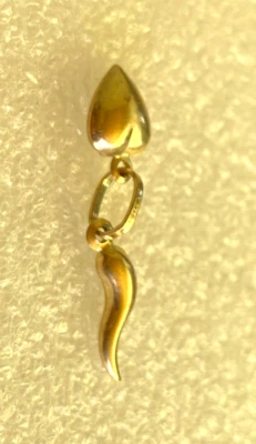 £49.99 • Buy 9 Ct   Designed Heart & Horn Of Plenty  Twin    Gold   Pendant