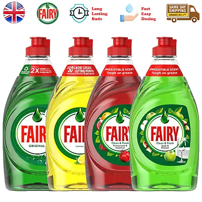 Fairy Washing Up Liquid Kitchen Dish Grease Cleaner Dirt Cleaner 320ml • £5.61