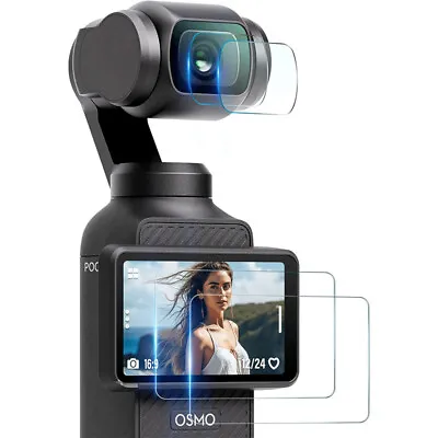 4 PCS For DJI Osmo Pocket 3 HD Tempered Glass Film Camera Lens Screen Protector • $12.99