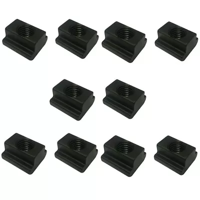 Set Of 20 Pcs 7/16  3/8  - 16 Thread T-Slot Nut Black Oxide Finish • $32.50