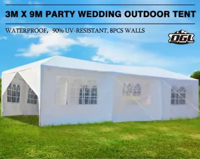 Outdoor Canopy Gazebo Party Wedding Tent Waterproof Marquee W/6 Removable Walls • $198.95