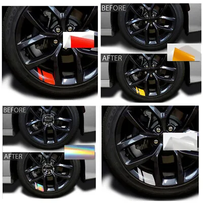 6 Pcs/Pack Universal Reflective Car Wheel Rim Decal Sticker Vinyl Auto Truck SUV • $4.95