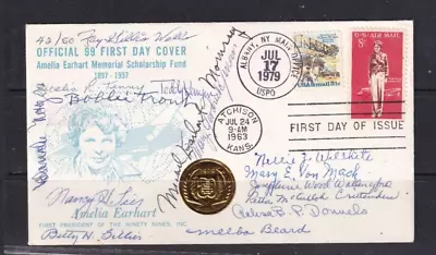 Usa 1979 Fdc Stamp Cover Amelia Earhart Signed Cover Rare • $4.99