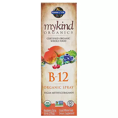 Garden Of Life MyKind Organics B-12 Organic Spray Raspberry 2 Fl Oz (58 Ml) • $37.95