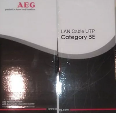 $89.99 • Buy GermanAEG CAT 5E 305M UTP 1000Ft Roll Ethernet LAN Network Cable 1000Mbps - Blue