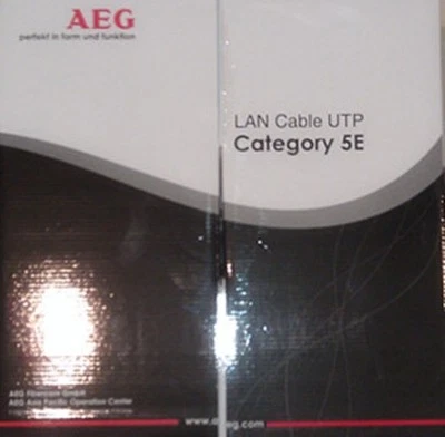 $89.99 • Buy GermanAEG CAT 5E 305M UTP 1000Ft Roll Ethernet LAN Network Cable 1000Mbps - Blue