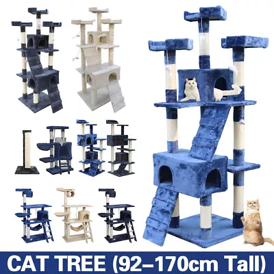 92-170cm Cat Tree Trees Scratching Post Scratcher Tower Condo House • $68.90