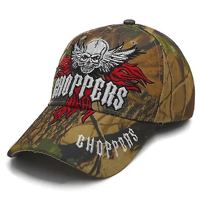 £12.85 • Buy American Style Biker Baseball Cap | Cool Outdoor Camo USA Texas Embroidered Hat