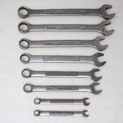 Vintage Craftsman -VA- Metric Wrenches 8 Piece Set - Made In USA  -V- • $24.95