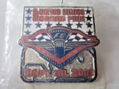 Formula One SAP 2001 UNITED STATES GRAND PRIX INDIANAPOLIS Racing Event Hat Pin • $12